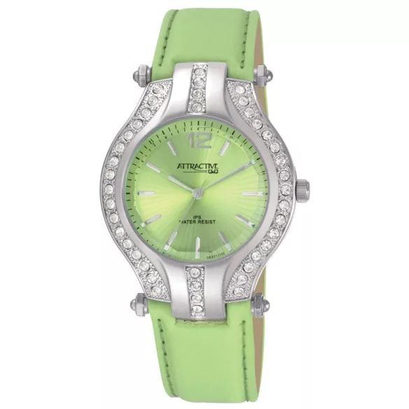 Ceas damă Q&Q quartz, carcasă argintie, DB21J332Y