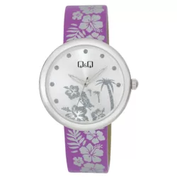 Ceas damă Q&Q quartz, carcasă argintie, KV53-341Y