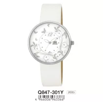 Ceas damă Q&Q quartz, carcasă argintie, Q847-301Y