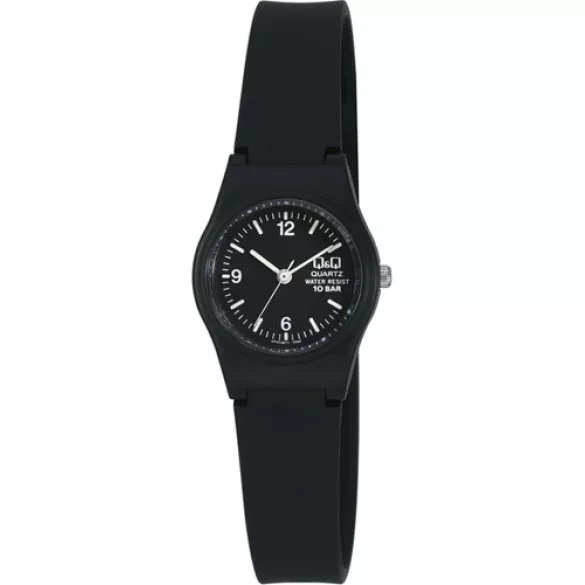 Q&Q női műanyag karóra,quartz,fekete színű, VP47J011Y