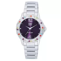 Ceas damă Q&Q fashion, quartz, argintiu, KX09J222Y