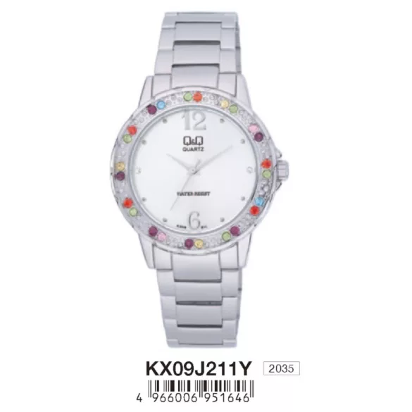 Ceas damă Q&Q quartz, argintiu, KX09J211Y