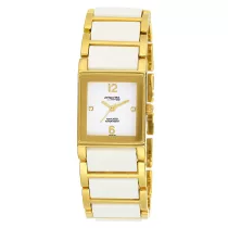 Ceas damă Q&Q fashion, quartz, bicolor, DF09J001Y