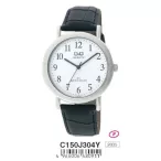 Ceas bărbătesc Q&Q quartz, carcasă argintie, C150J304Y