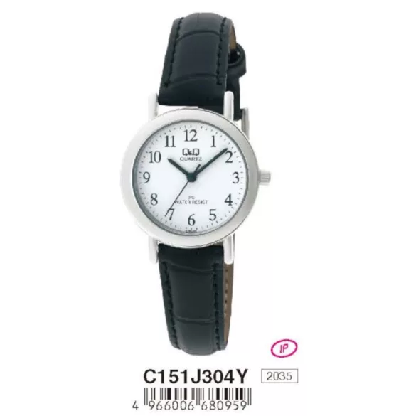 Ceas damă Q&Q quartz, carcasă argintie, C151J304Y