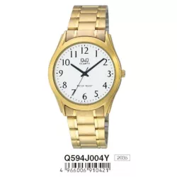 Ceas bărbătesc Q&Q quartz, auriu, Q594J004Y