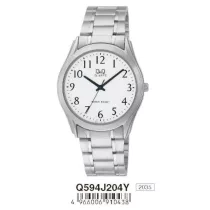 Ceas bărbătesc Q&Q quartz, argintiu, Q594J204Y