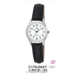 Ceas damă Q&Q quartz, carcasă argintie, C179J304Y