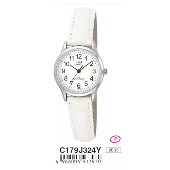 Ceas damă Q&Q quartz, carcasă argintie, C179J324Y