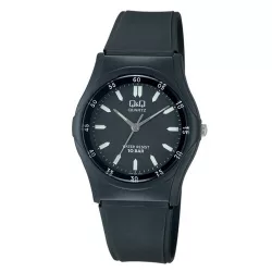   Ceas bărbătesc Q&Q plastic, mecanism quartz, culoare neagră, VQ04J005Y