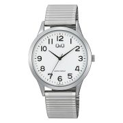   Q&Q férfi karóra, quartz, ezüst színű fémtok, ezüst színű rugóscsat, fehér számlap C10A-071PY