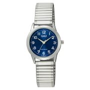 Q&Q női karóra, quartz, ezüst színű fémtok, ezüst színű rugóscsat, kék számlap C11A-035PY Q&Q női karóra, quartz, ezüst színű fémtok, ezüst színű rugóscsat, kék számlap C11A-035PY