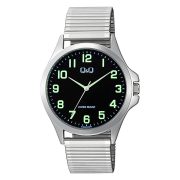 Q&Q férfi karóra, quartz, ezüst színé fémtok, ezüst színű rugóscsat, fekete számlap C36A-025PY Q&Q férfi karóra, quartz, ezüst színé fémtok, ezüst színű rugóscsat, fekete számlap C36A-025PY