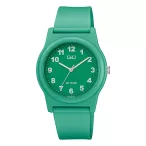   Q&Q férfi karóra, quartz, zöld színű műanyag tok, zöld színű műanyag szíj, zöld számlap G22A-021VY
