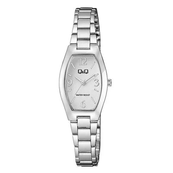 Q&Q női karóra, quartz, ezüst színű fémtok, ezüst szinű fémcsat, ezüst színű számlap Q06A-001PY