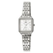   Q&Q női karóra, quartz, ezüst színű fémtok, ezüst színű fémcsat, fehér számlap Q28C-003PY