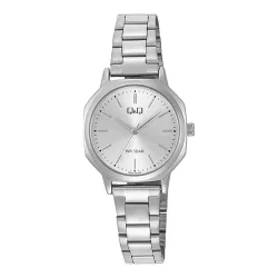   Q&Q női karóra, ezüst színű fémtok, ezüst színű fémcsat, ezüst színű számlap Q35C-001PY