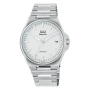   Q&Q férfi karóra, quartz, ezüst színű nemesacél tok, ezüst színű nemesacél csat, ezüst számlap, (Superior), S21A-001VY