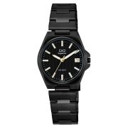 Q&Q női karóra, quartz, fekete színű nemesacél tok, fekete számlap, fekete nemesacél csat, (Superior) S22A-008PY Q&Q női karóra, quartz, fekete színű nemesacél tok, fekete számlap, fekete nemesacél csat, (Superior) S22A-008PY
