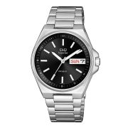 Q&Q férfi karóra, quartz, ezüst színű nemesacél tok, ezüst színű nemesacél csat, fekete számlap, (Superior), S396J202Y Q&Q férfi karóra, quartz, ezüst színű nemesacél tok, ezüst színű nemesacél csat, fekete számlap, (Superior), S396J202Y