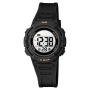   Q&Q női karóra, quartz, digitális kijelzés, fekete színű műanyag tok, fekete színű műanyag szíj, G32A-004VY
