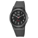   Q&Q férfi karóra, quartz, fekete színű műanyag tok, fekete színű műanyag szíj, fekete színű számlap VQ50J024Y