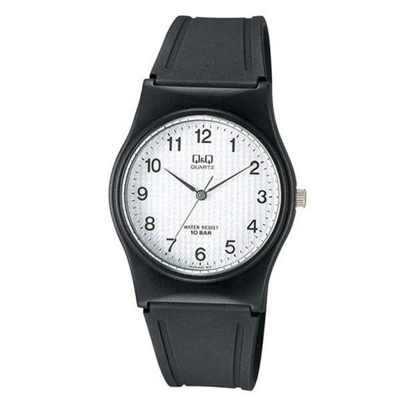 Q&Q férfi műanyag karóra,quartz,fekete színű, fekete színű tok, VP34J023Y