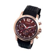   Astron 5556-5 ceas de bărbați cu curea silicon, quartz, carcasă roze