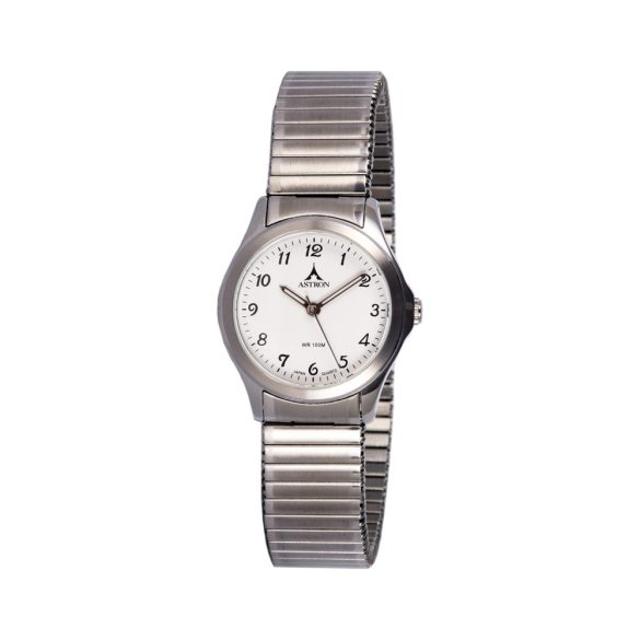 Astron 5688-7 ceas de damă cu brățară elastică, quartz, argintiu