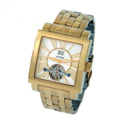   Astron 5754-0 ceas de bărbați automatic cu brățară, culoare auriu