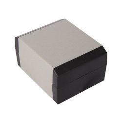   5801-8 Cutie ceas de mână, negru și argintiu (carton, alb cu pernuță)