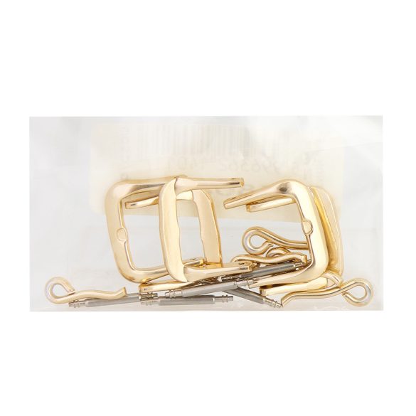 Óraszíj zár, 12mm, arany színű, bl5 / db