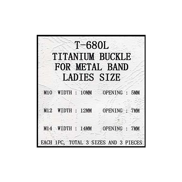 Békazár szett, titánium (női) / 3 db
