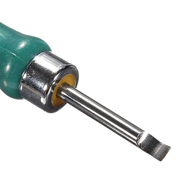 Hátlap nyitó, zöld színű tok