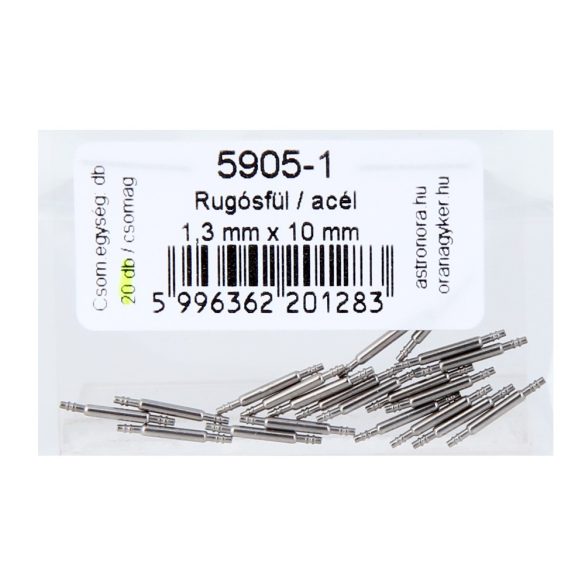 Rugósfül, acél, 10*1.30 mm