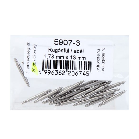 Rugósfül, acél, 13 mm*1.78 mm