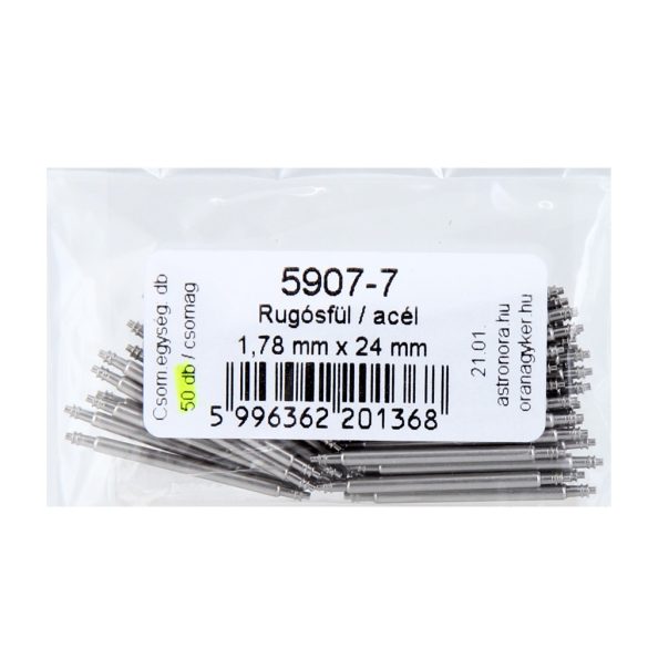 Rugósfül, acél, 24 mm*1.78 mm