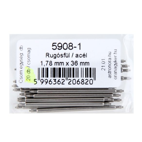 Rugósfül, acél, 36 mm*1.78 mm