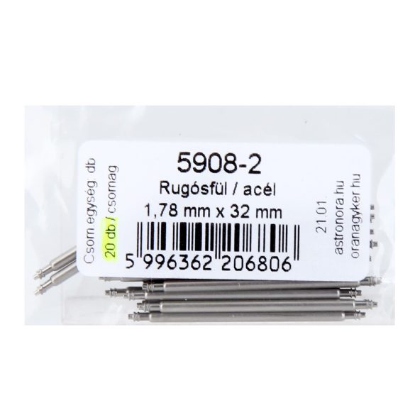 Rugósfül, acél, 32 mm*1.78 mm