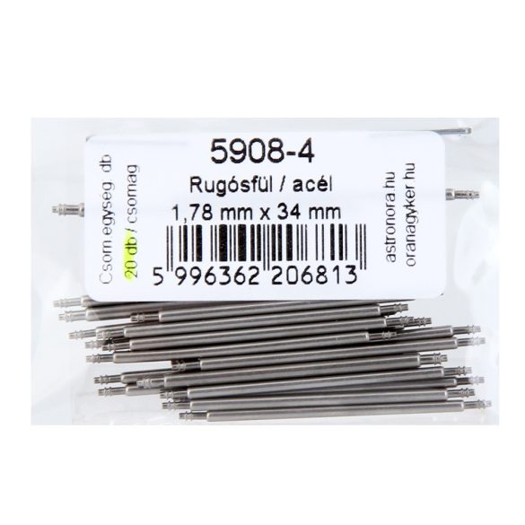 Rugósfül, acél, 34 mm*1.78 mm