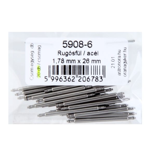 Rugósfül, acél, 26 mm*1.78 mm