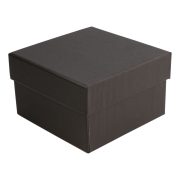   Logó nélküli karóra doboz, fekete papír borítású külső, belül fekete párnával