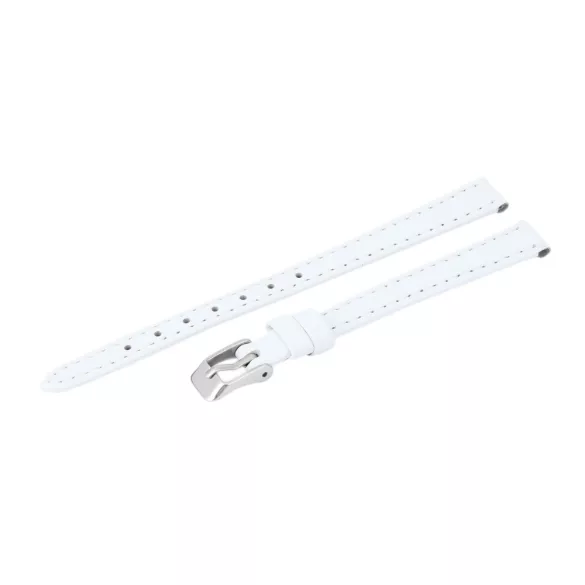 Karóra szíj, fehér színű, 75+115 mm / 10 mm XL