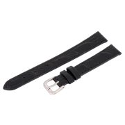 Karóra szíj, fekete színű, varrott és croco, 14 mm Karóra szíj, fekete színű, varrott és croco, 14 mm