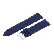 Karóra bőrszíj, varrott és bélelt dizájn, kék színű, mérete 75+115 mm / 24 mm Karóra bőrszíj, varrott és bélelt dizájn, kék színű, mérete 75+115 mm / 24 mm