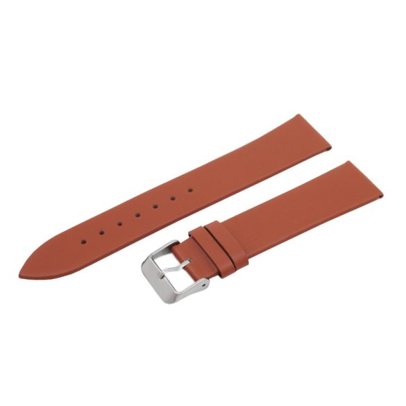 Karóra szíj, világosbarna színű, varrás nélküli, 75+120 / 20 mm