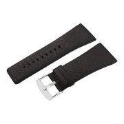 Karóra bőrszíj fekete 34 mm Karóra bőrszíj fekete 34 mm