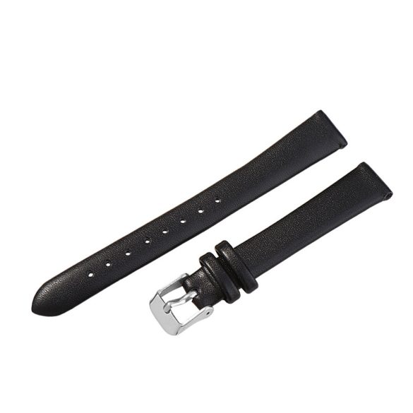 Karóra szíj,fekete színű, varrás nélküli, 65+105 / 16 mm  