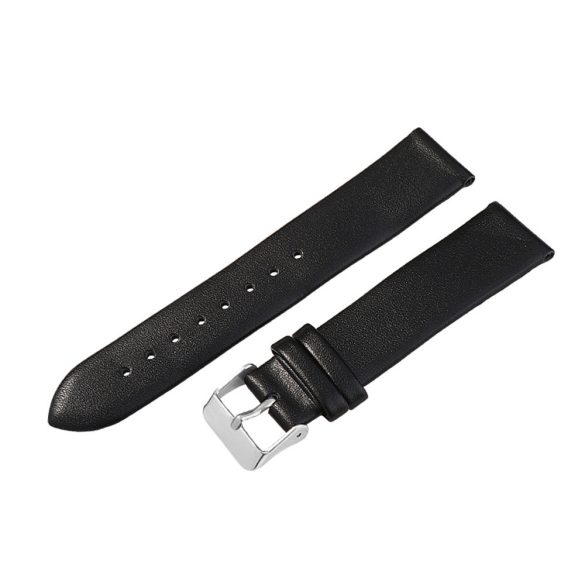 Karóra szíj,fekete színű, varrás nélküli, 65+105 / 22 mm  