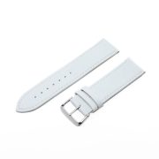 Karóra szíj, műbőr, fehér színű, 75+115/22 mm
